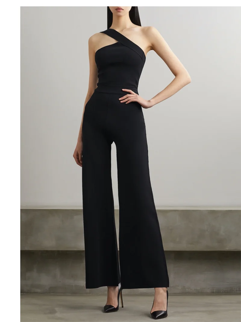 

Ele Celebri Sle Women's Spring Summer New High-End One-Piece Pantsuit for Year End Par Ball Luxury mat