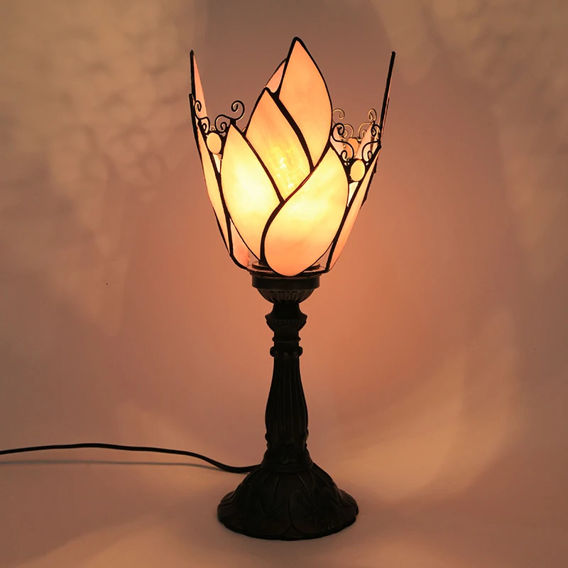 

Bedroom creative bedside lamp room plug-in glass art atmosphere decorative desk lamp Room decoration