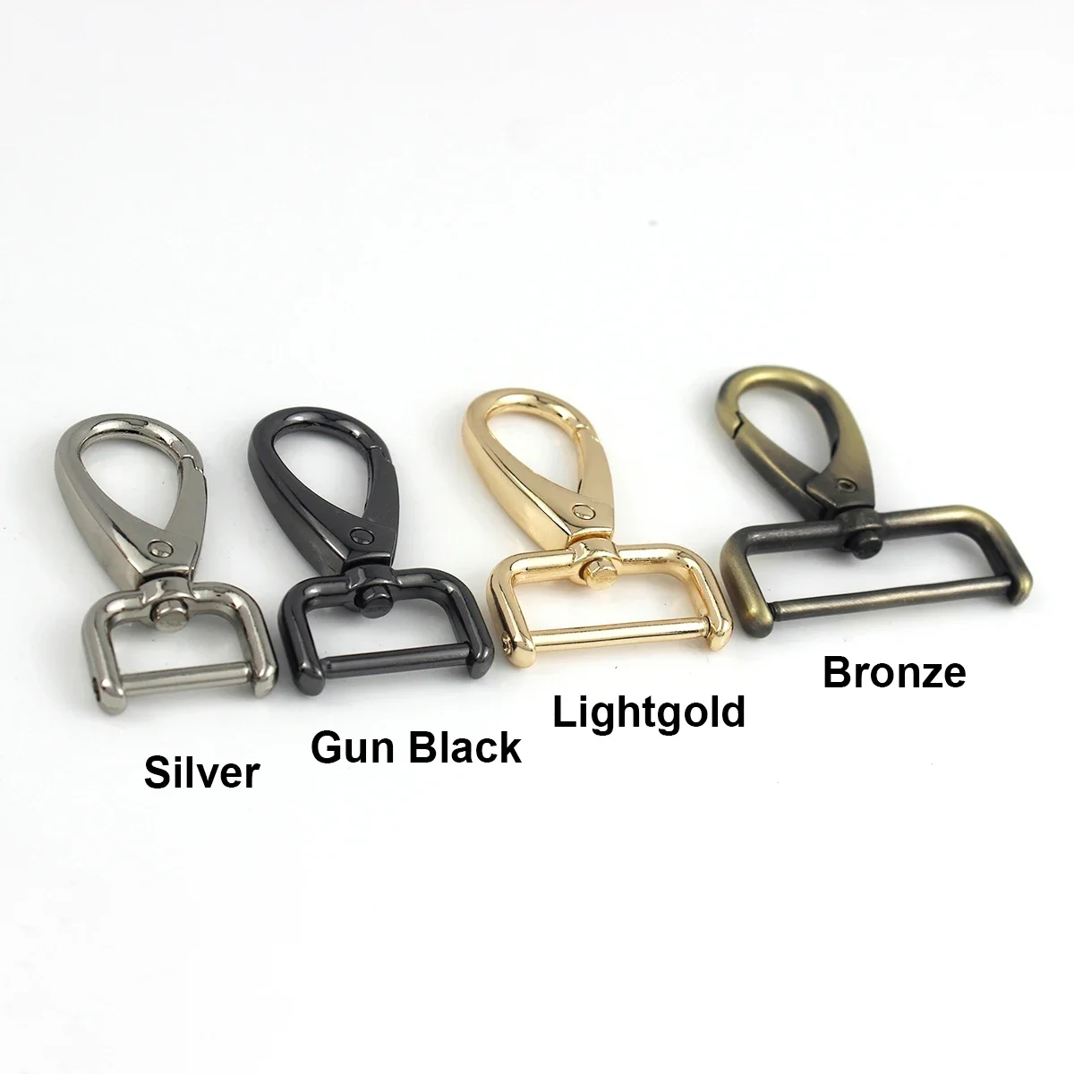 1piece Metal Detachable Snap Hook Trigger Clips Buckles for Leather Strap/ Belt Keychain Webbing Pet Leash Hooks 5 Sizes