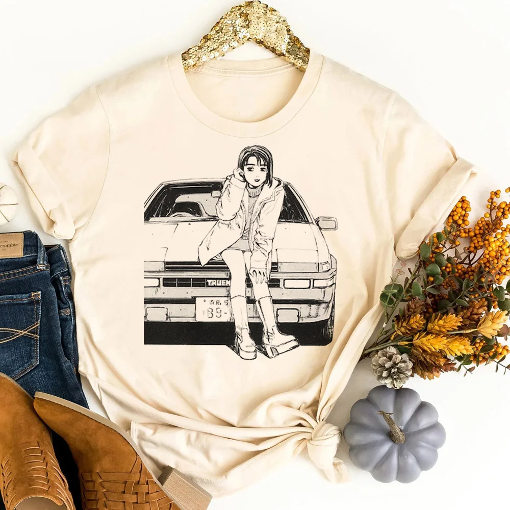 Initial d top tees teen cheap clearance sales alternative  party 2000s t-shirt goth party manga alternative  korean fashion