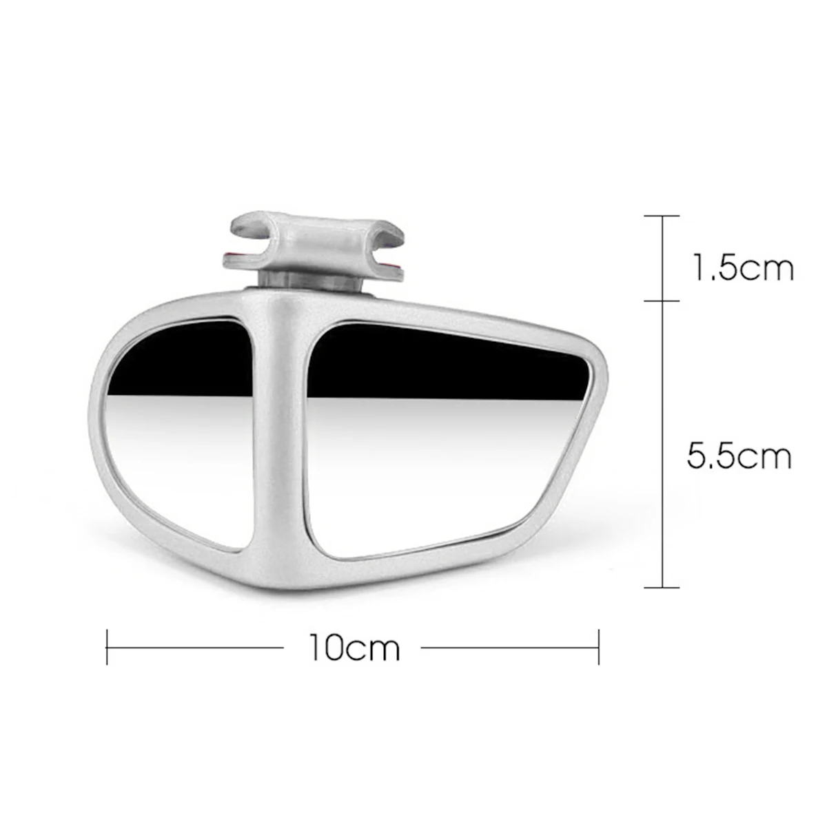 2Pcs Car Rearview Mirrors 360° Blind Spot Mirror Adjustable Rotatable Convex Wide-angle Clear Rearview Safety Mirror Accessories
