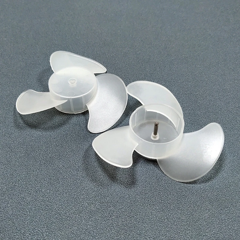 Small Power Plastic Fan Blades Mini Fan Blade 3 Leaves For Hairdryer Motor