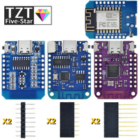 TZT WeMos D1 Mini Pro V3.0 NodeMcu 4MB/16MB bytes Lua WIFI Internet of Things Development board based ESP8266 CH340G Nodemcu V2