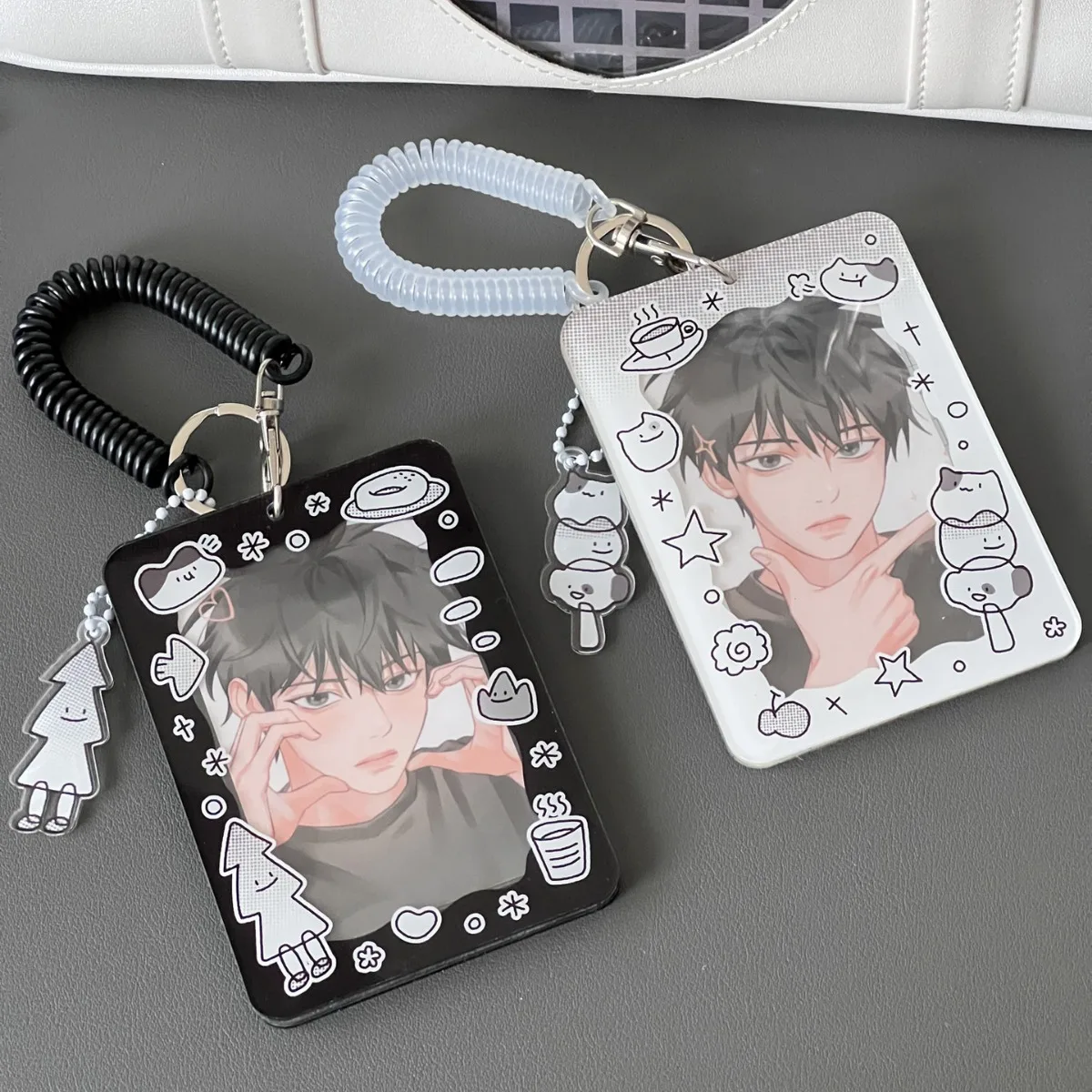 Imagem -02 - Produto Chegou: Porta-cartões Acrílico Fofinho de Animais Preto e Branco Kawaii de Polegadas para Kpop Photocard Cartão de Crédito Identidade Cartão Bancário e Exibição de Foto Novo