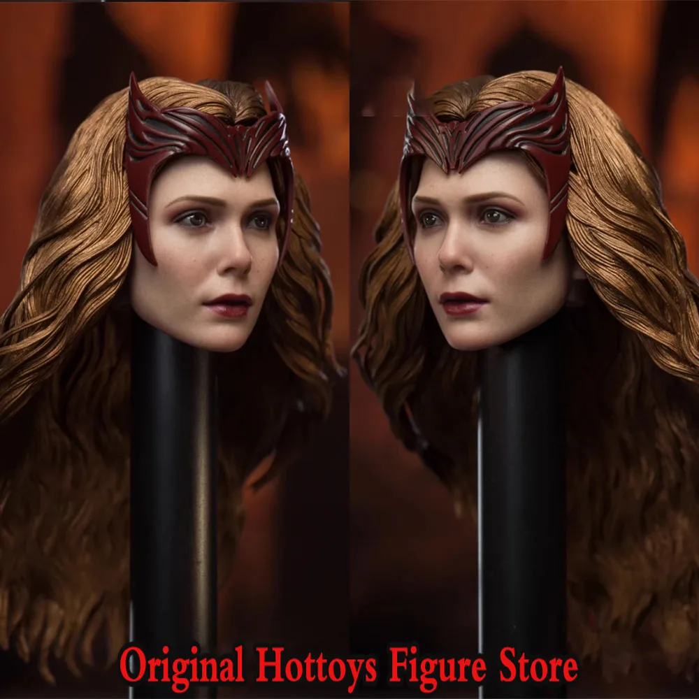 

BZZ TOYS BH191 1/6 Scale Female Soldier Scarlet Witch 4.0 Head Sculpt Elizabeth Olsen Head Caarving For 12'' Action Figure Toys