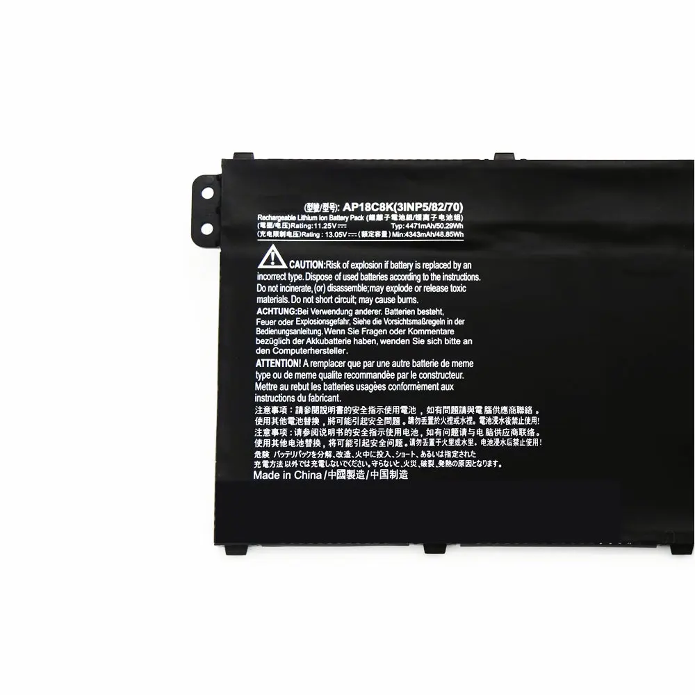 New 11.25V 50.29WH AP18C8K AP18C4K Laptop Battery For Acer Aspire 5 A515-43-R057 R4MG R6F6 R6WW A515-44 R7NU R5UZ KT00304012