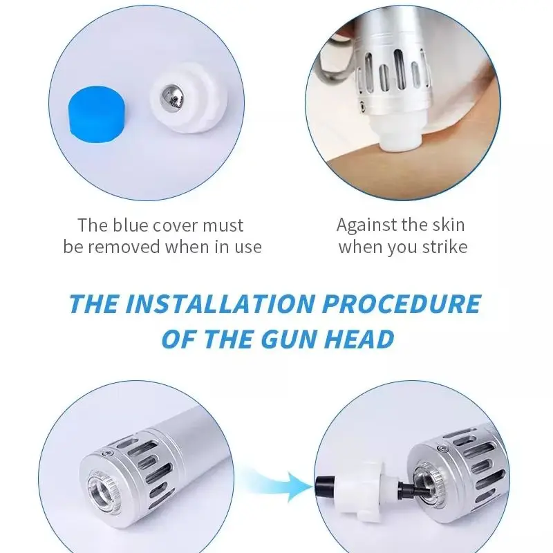 7 Heads Lattice Ballistic Shockwave Therapy Machine for ED Treatment Pain Relief Muscle Massager Physiotherapy Tool
