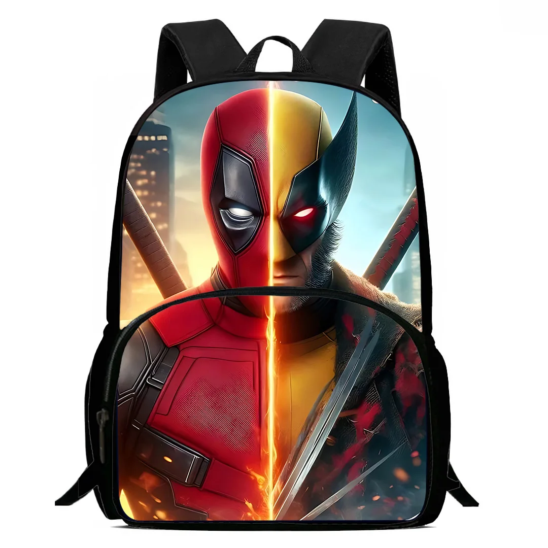 Kids Backpacks Deadpools Heroes Boys and Girls Student Birthday Gift Child School Bags Large Capacity Camping Durable Rucksack