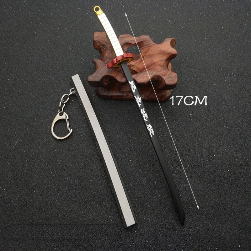 Anime Demon Slayer Cartoon Nichirin Sword Keychain Kimetsu No Yaiba Keychain Backpack Pendant Nezuko Zenitsu Tanjirou Key Chain