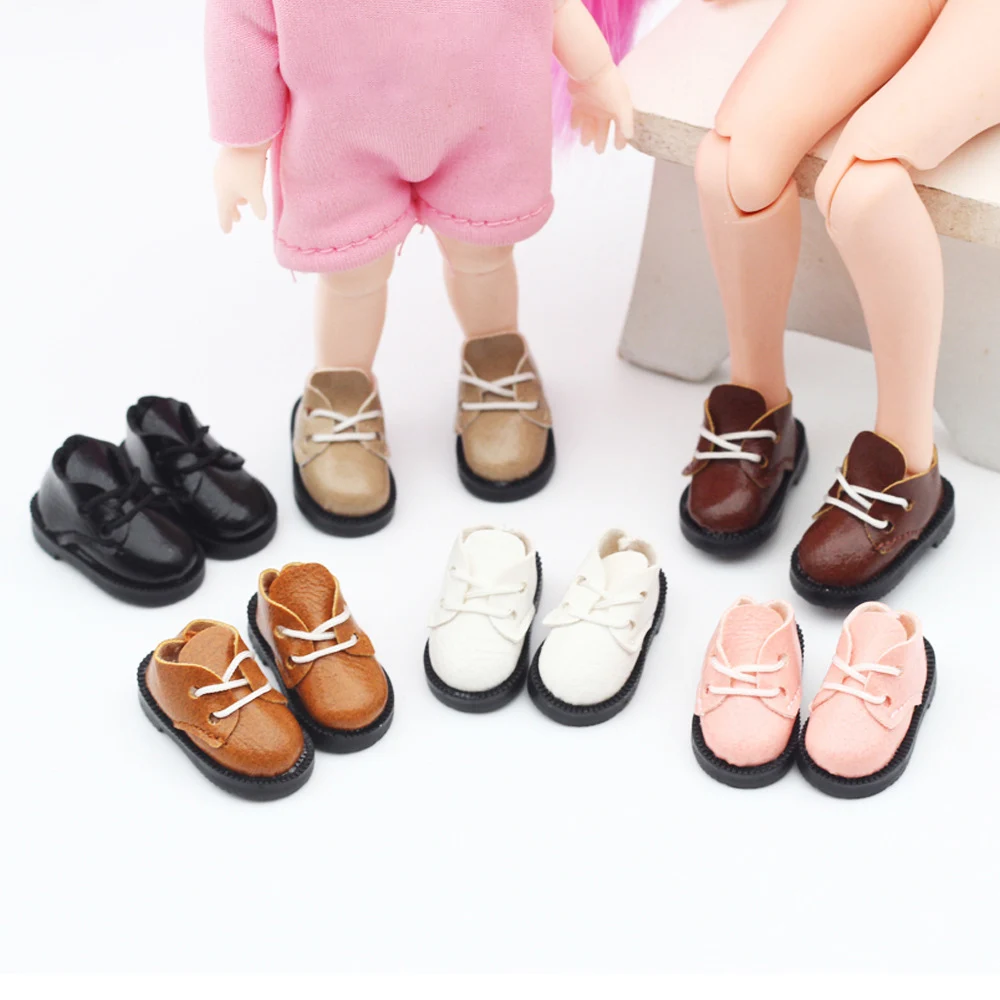 HOUZIWA Doll Accessories 1/8 BJD Doll Shoes For Blyth 3.2cm