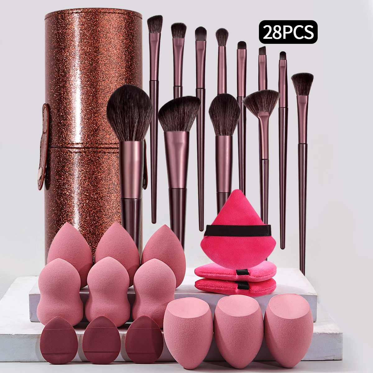 

28/13PCS Professional Make Up Brush Set Good Quality Cosmetics Makeup Brushes Cute Face Eye Makeup Brush Set With Storage Box