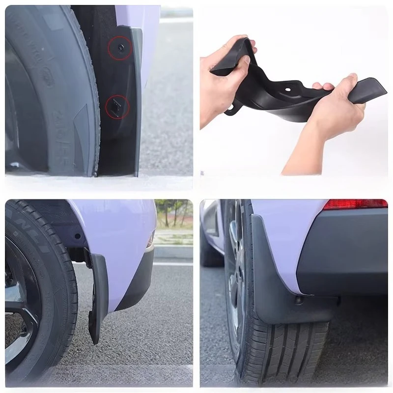 For Dongfeng Nano 01 Fender Original Body Front and Rear Wheels Anti-sediment Gravel Protection Baffle Changed To Decoration