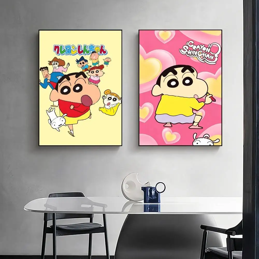 C-CraYoN-N Cartoon S-Shin-ChAn Poster Surprise Home Decoration Picture Wall Art for Study Living Room Decor