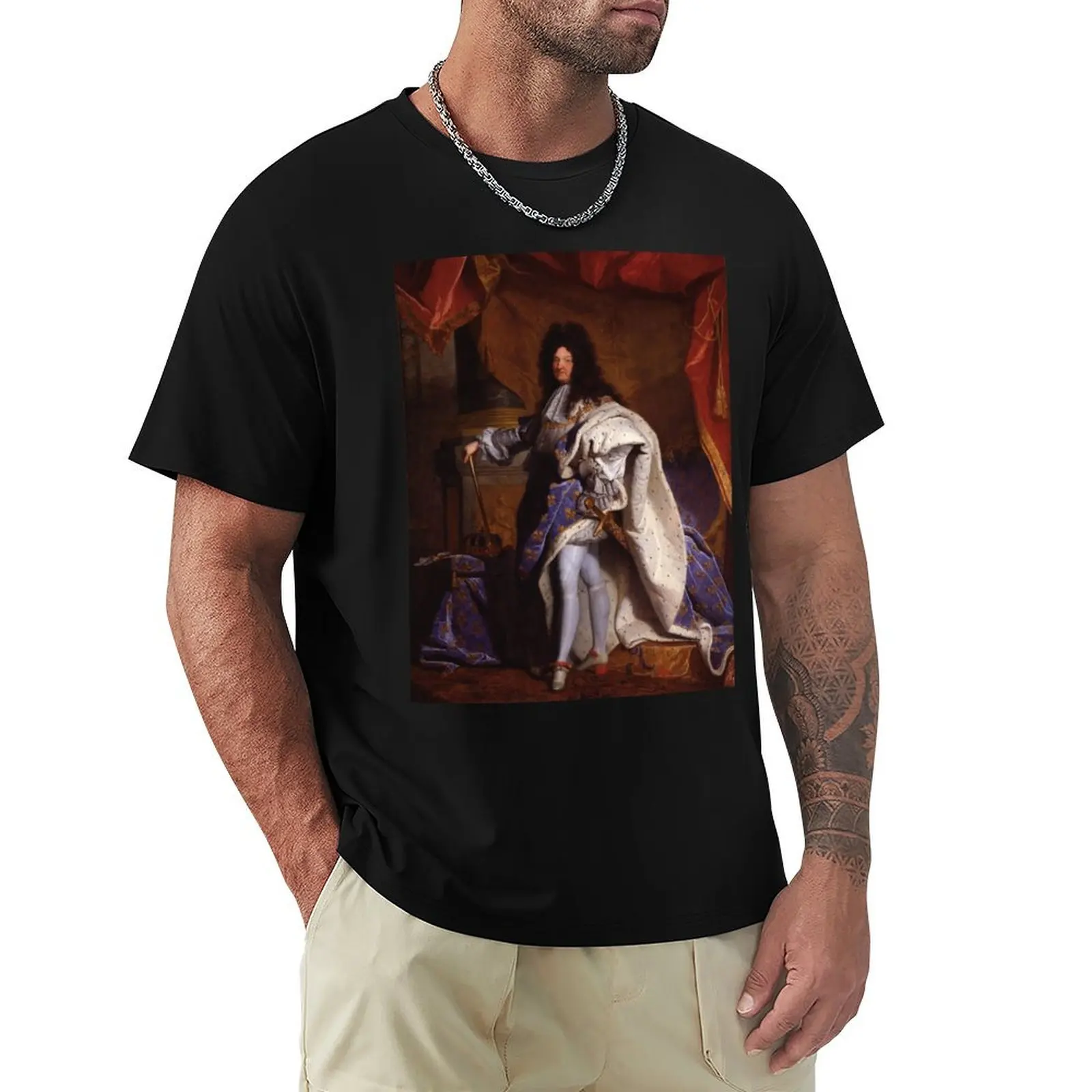 

King Louis XIV of France (1702) - Hyacinthe Rigaud T-Shirt plus sizes man clothes aesthetic clothes mens t shirt graphic