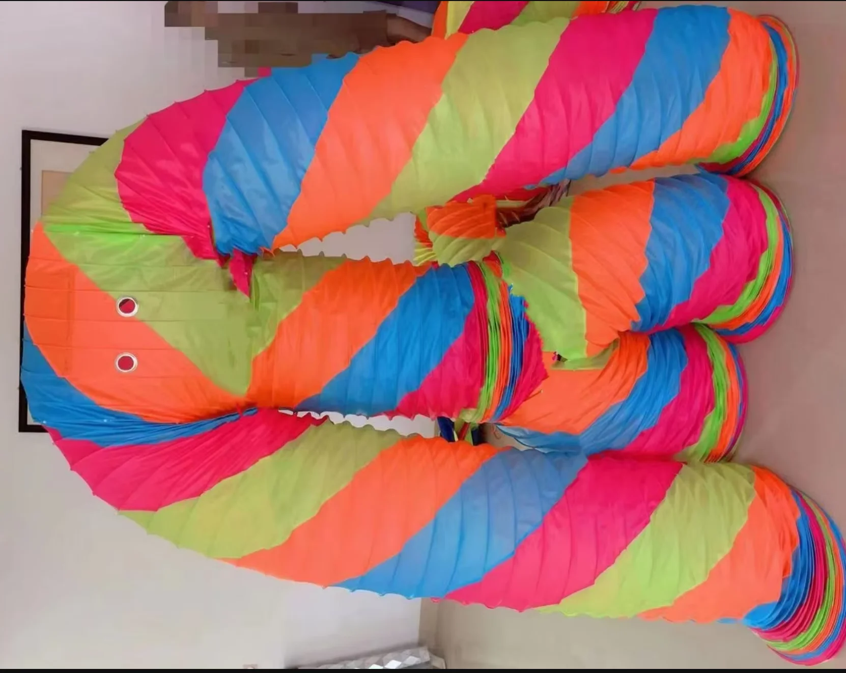 

Rainbow Doll Tube Dance Outfit Water Slinky Stage Performance Show Costume Club WeddingCosplay Dj Dancer Prop