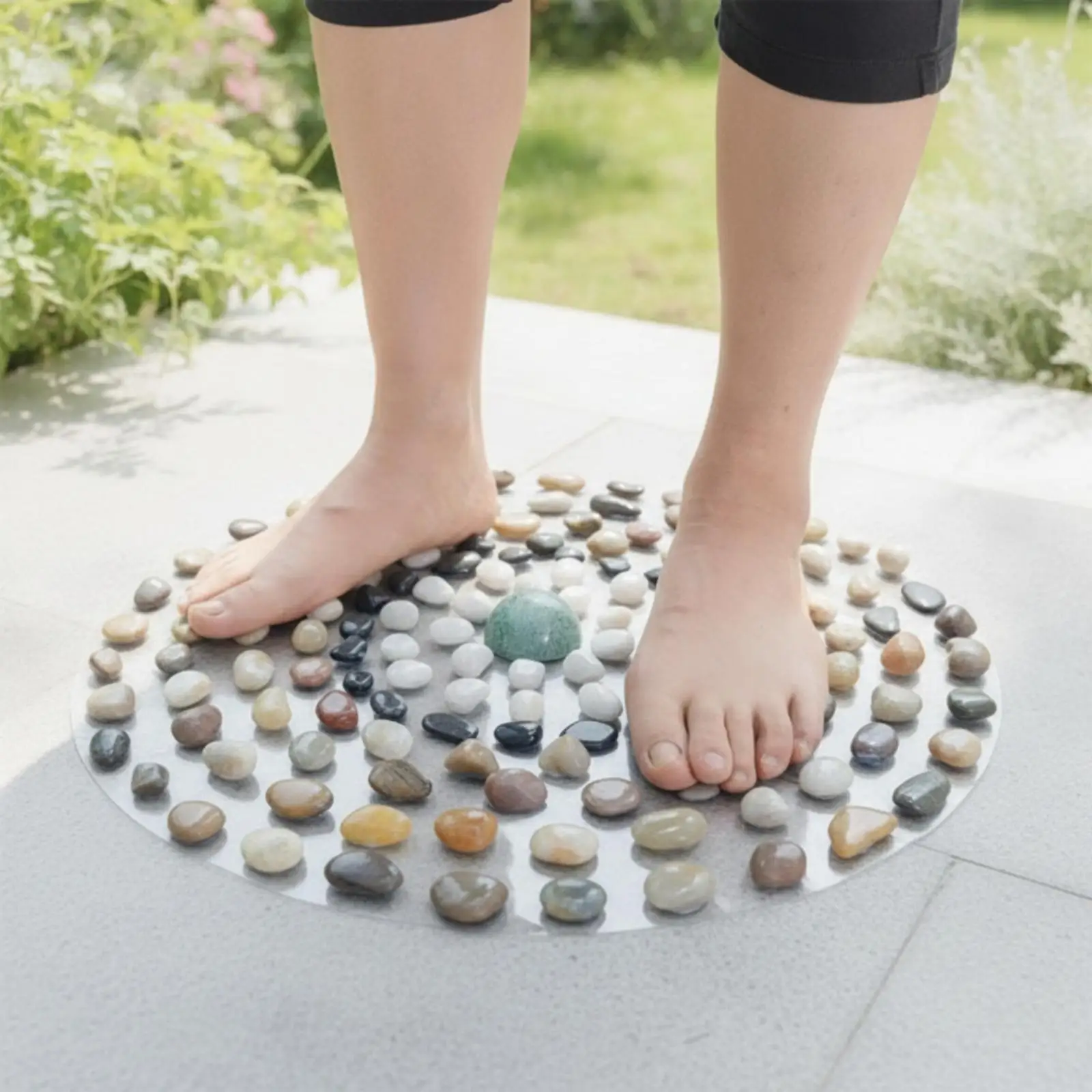 Foot with Central Ball Pebble-Shaped for Washroom, Living Room, Home