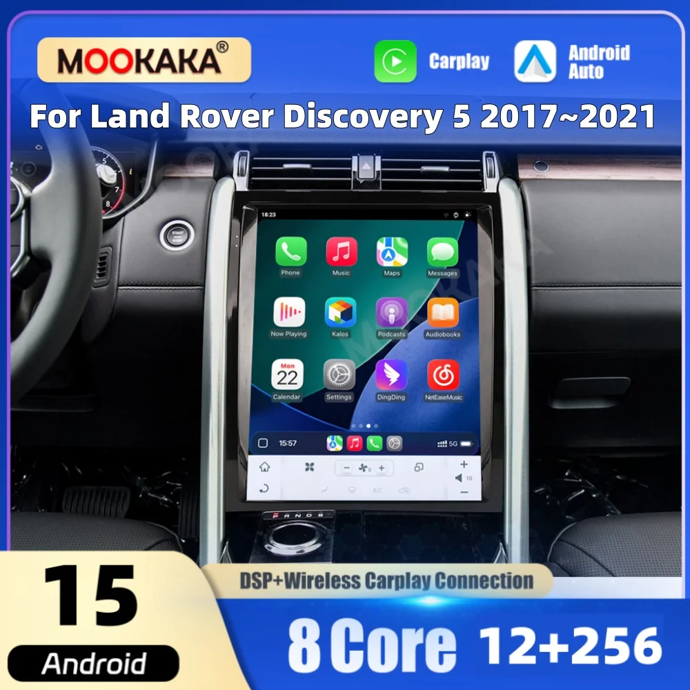 

Автомобильный мультимедийный плеер, Android-экран для Land Rover Discovery 5 2017 ~ 2021, автомобильное радио, GPS-навигация, CarPlay, авто DSP, головное устройство