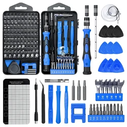 WOZOBUY Screwdriver Set 138 In 1 Magnetic Torx Phillips Screw Bit Kit With Electrical Driver Remover Wrench Repair Phone PC Tool