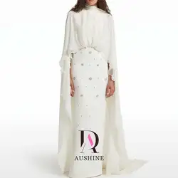 Aushine Dress Luxury Birthday Evening Dress Floor Length Full Sleeves Summer Elegant Wedding Party Gowns For Women Arab 2024Fu