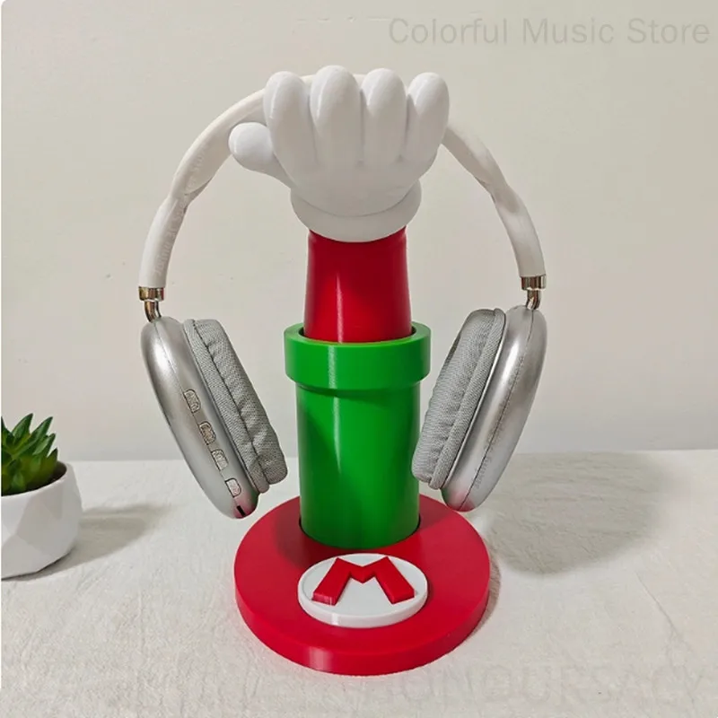 

Креативное украшение, держатель для наушников, 3D печатная мультяшная модель на руку, подставка для гарнитуры, украшение для компьютерного стола, подставки для наушников