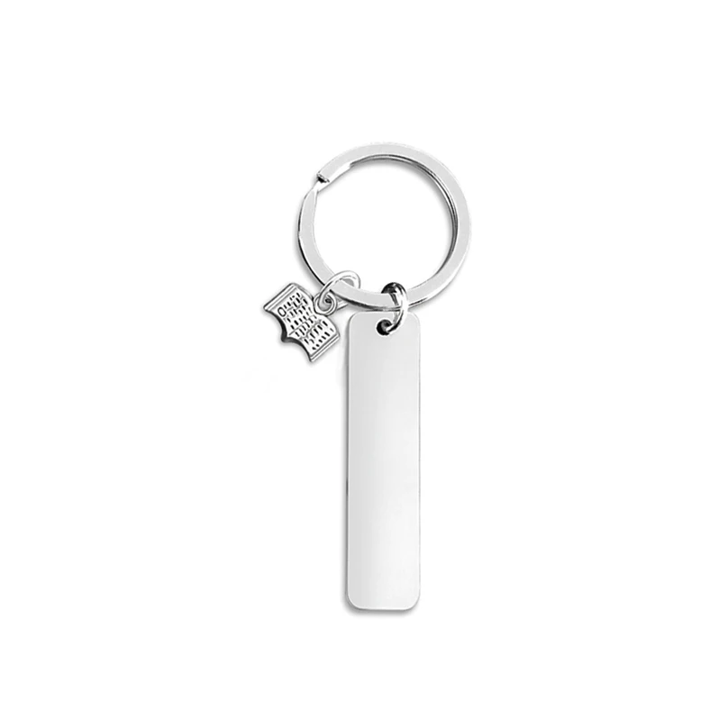 Custom Metal Keychain Personalized Text Key Ring