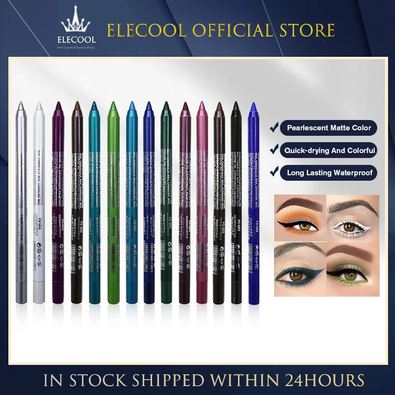 Eyeliner Pencil Set Safe For Sensitive Eyes Intense And Vibrant Colors Versatile For Various Eye Makeup Looks Blue White Black