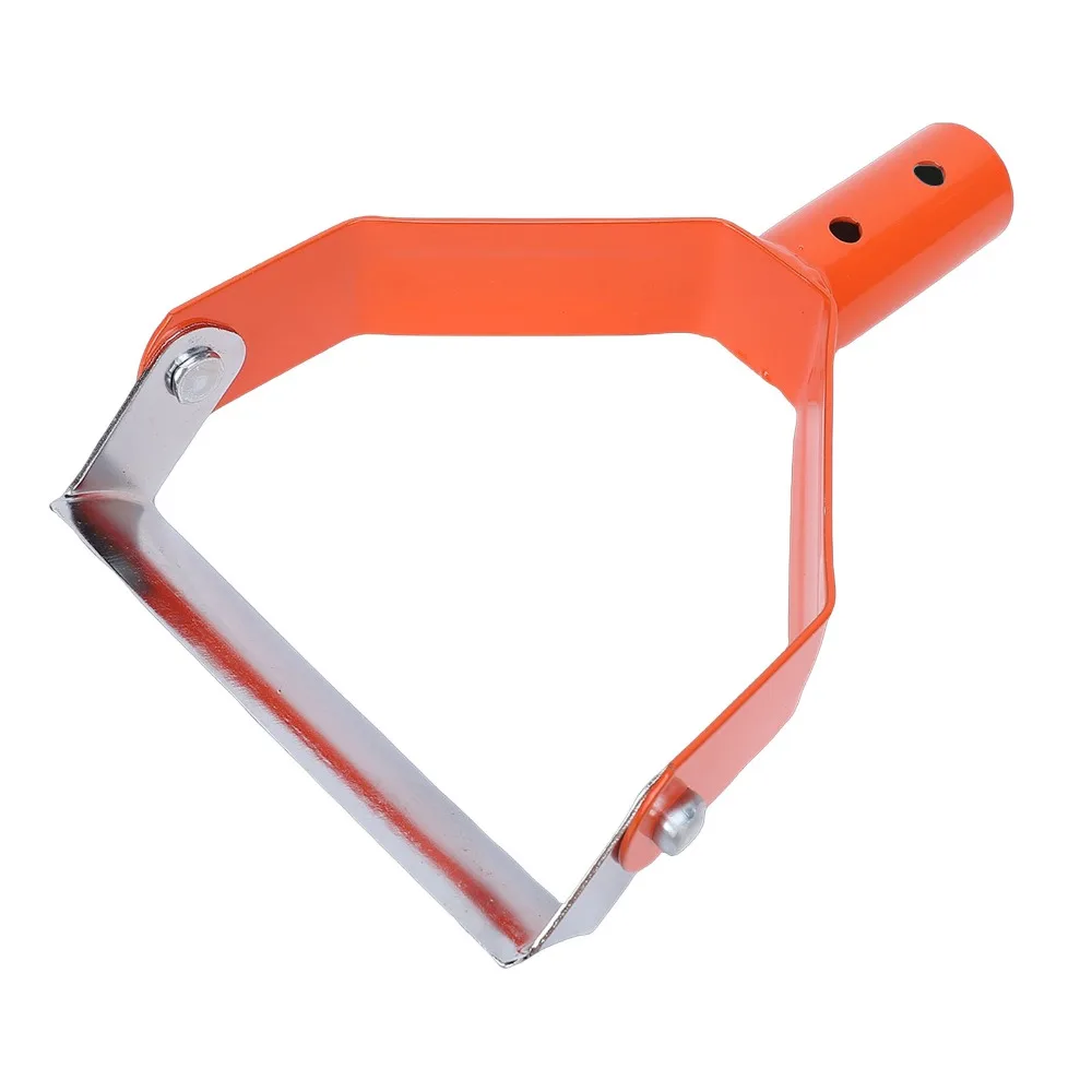 Efficient Heavy Duty Stirrup Hoe Orange Stirrup Action Loop Hoe Carbon Steel Soil Loosening Scuffle Hoe Ditching