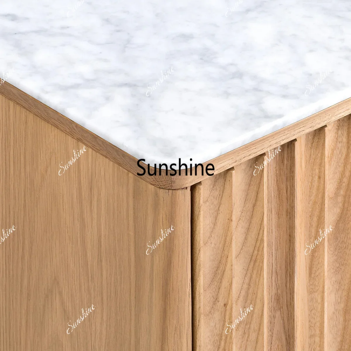 Solid Wood Entrance Cabinet American Luxury Sideboard for Home & Hotel Furniture New Living Room Storage Cabinet