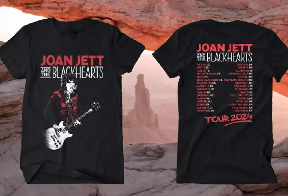 joan jett and the blackhearts tour 2024 t-shirt