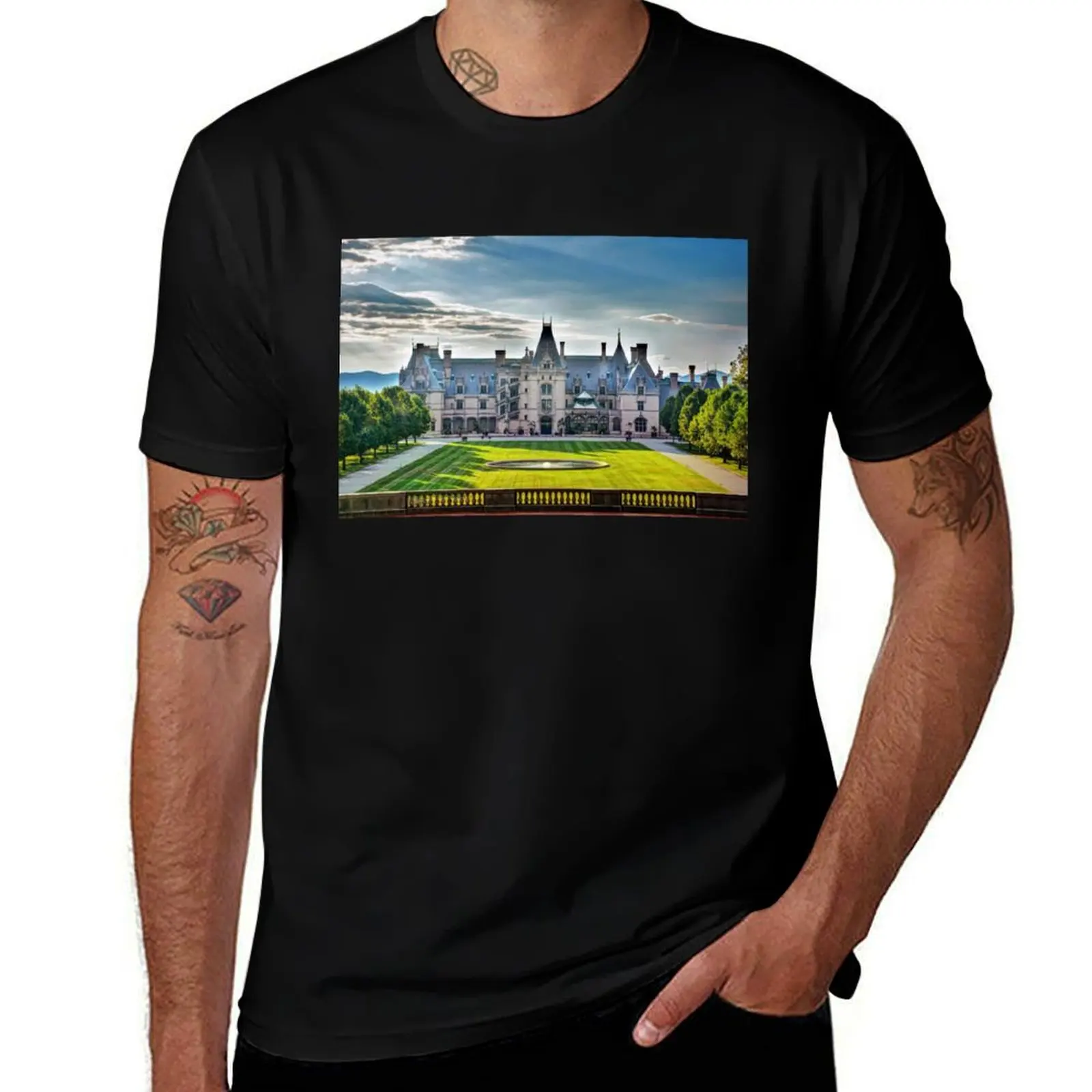 

The Biltmore House T-Shirt men t shirt cotton 100% anime t shirts for man t shirt man plain T-shirt