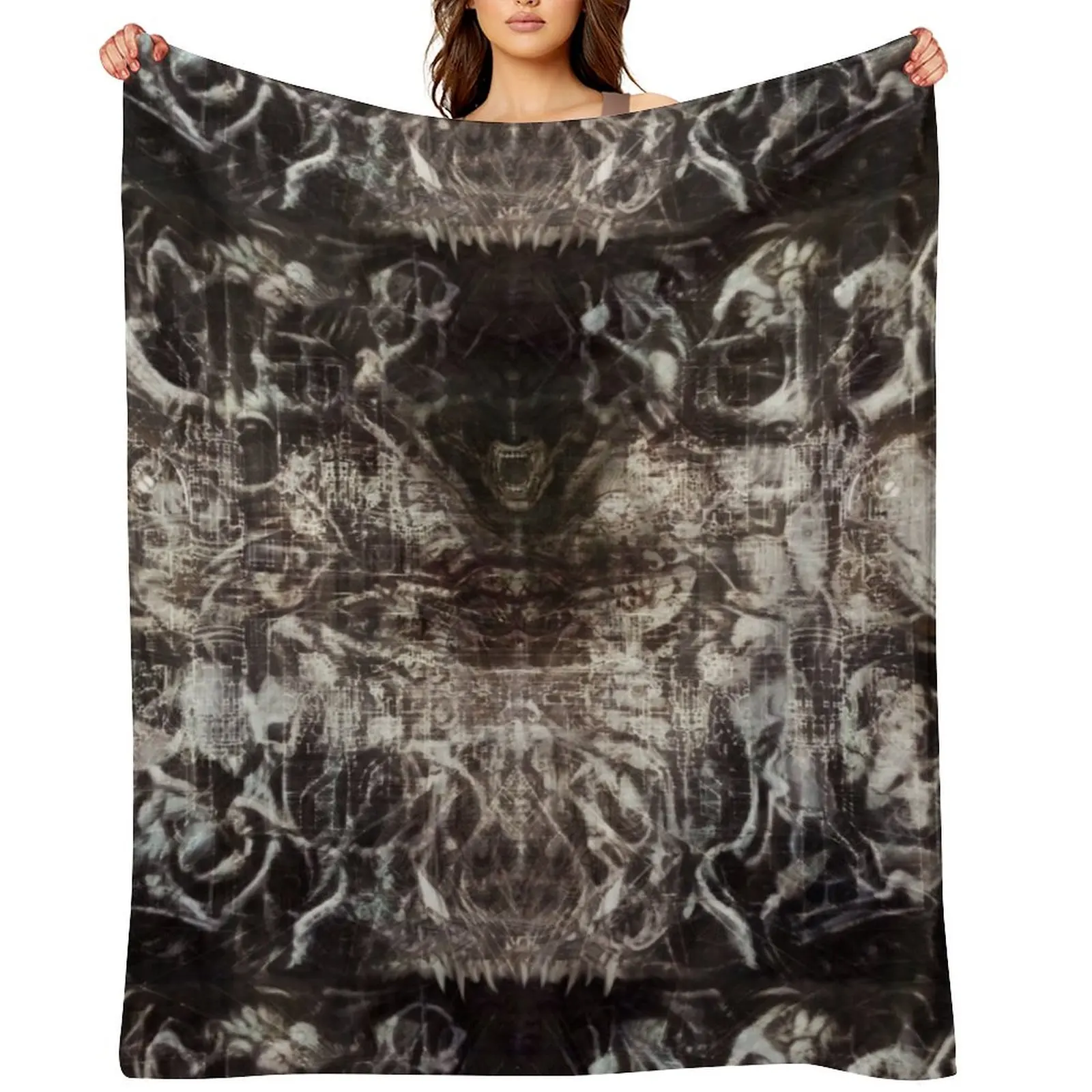 

Giger Embryonic Regeneration Throw Blanket Large blankets ands Beach heavy to sleep Blankets
