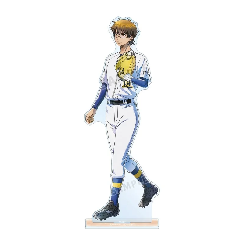 Anime Ace of Diamond Team Uniform Ver Eijun Sawamura Kazuya Miyuki Acrylic Stand Model Plate Keychains Desk Decorations