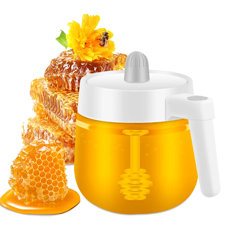 

Glass Honey Jar with Dipper, Honey Pot with Spoon, Sealing Honey Dispenser for Storing Honey for Christmas Gift,Home Kitchen