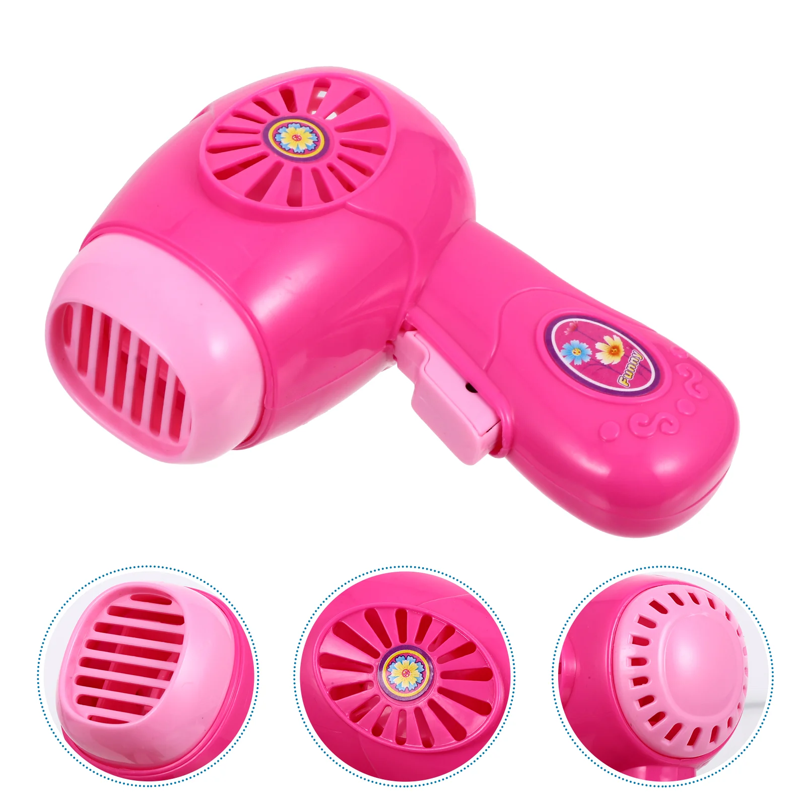 Simulation Toys Mini Baby Dolls Pretend Play Pink Electric Hair Dryer Dollhouse Accessories