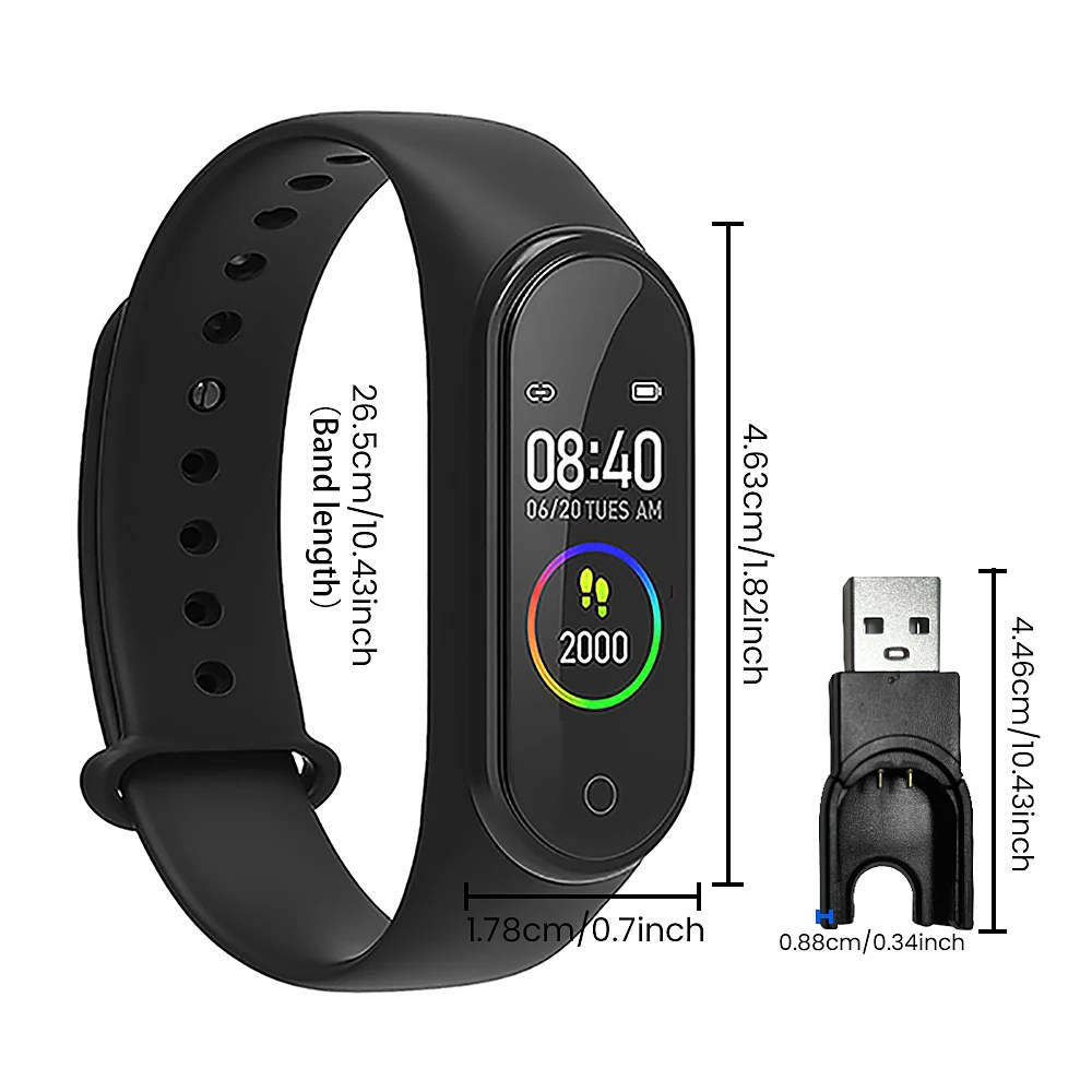 M4 Smart Watch Color Screen Step Counting Multi Sport Mode Message Reminder Photograp images - 6