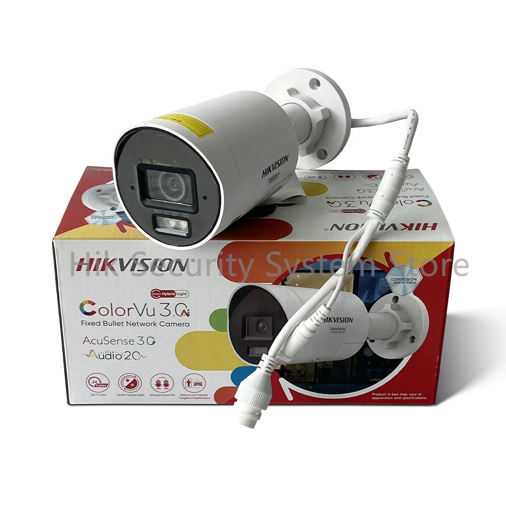 H​ikvision DS-2CD2047G3-LI2UY/SL 4MP Smart Hybrid Light with ColorVu Mini Network Camera POE Pro Series Acusense 3.0 IP Camera