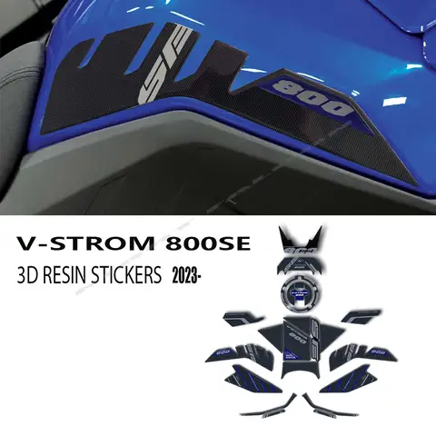스즈키 V-Strom 800 SE 2023-2024 V Strom 800SE 용 3D 에폭시 송진 스티커 보호 키트, 오토바이 액세서리