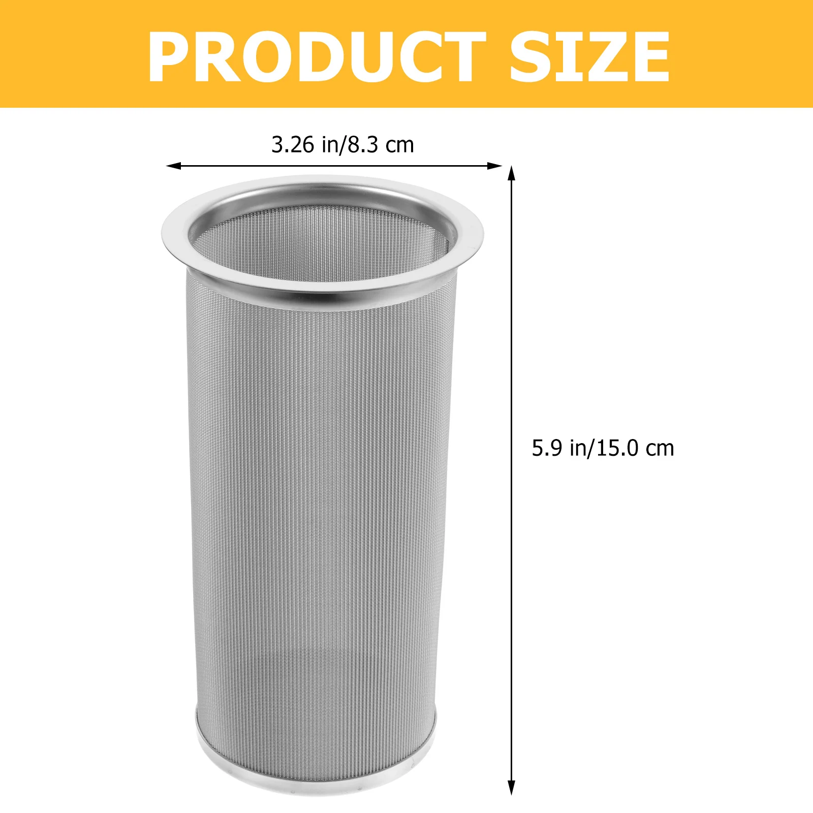 

Stainless Steel Strainer 15Cm Brew Maker For Home Kitchen Fine Mesh Coffee Infuser Easy Clean Strong Handle Anti-Fall