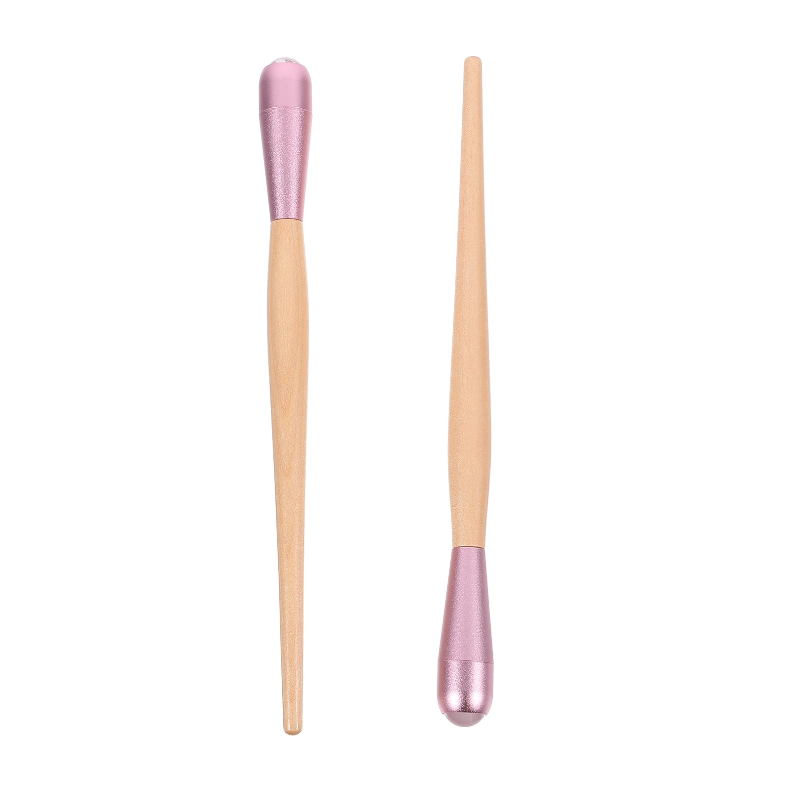 قطعتان من أسطوانة تدليك الوجه اليشم الناعمة للوجه والعين لتخفيف الانتفاخ جهاز العناية بالبشرة المحمول للنساء #4