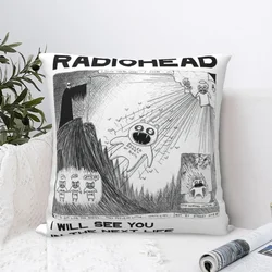 Radiohead Music Pillowcase Polyester Cushion Cover Decorations Rock Pillow Case Cover Home Wholesale 40*40cm