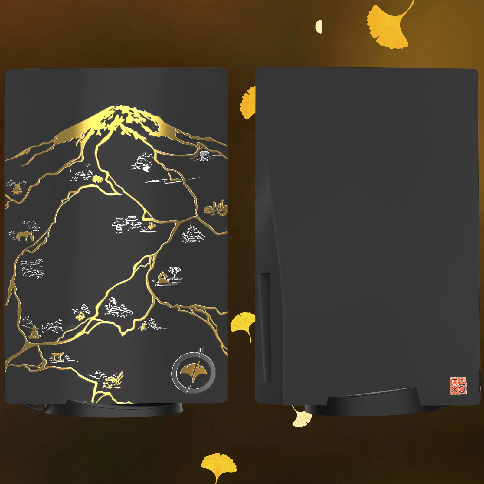 لوحة حماية شبح بديلة لوحدة التحكم متوافقة مع إصدار قرص PS5 ولوحة جانبية ولوحة خلفية Yotei Shell لقرص PS5 #3