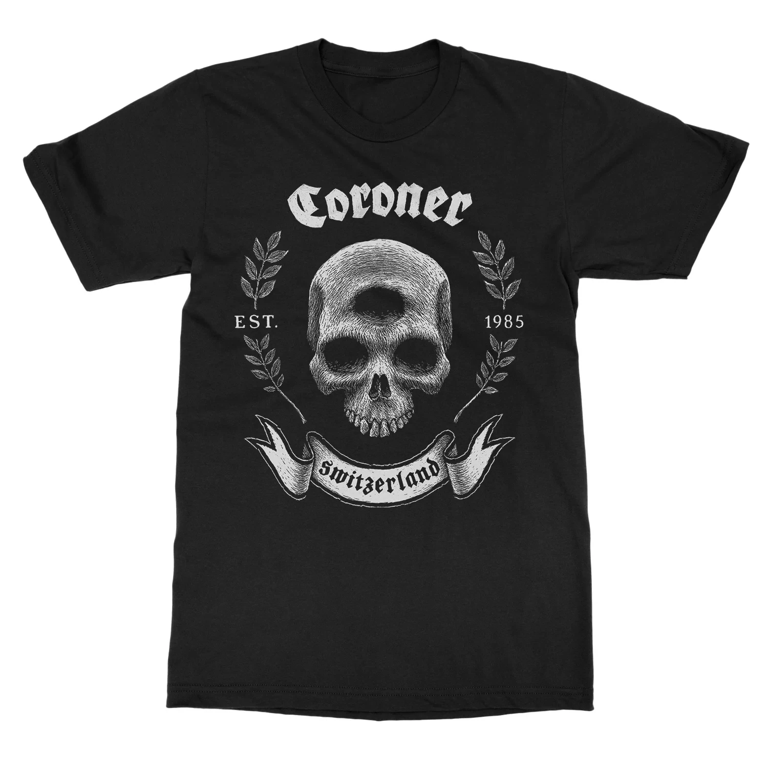 T-shirt Coroner Skull 2022 Tour Leisure, Marca di Lusso per Uomo e Donna, Novità 2026