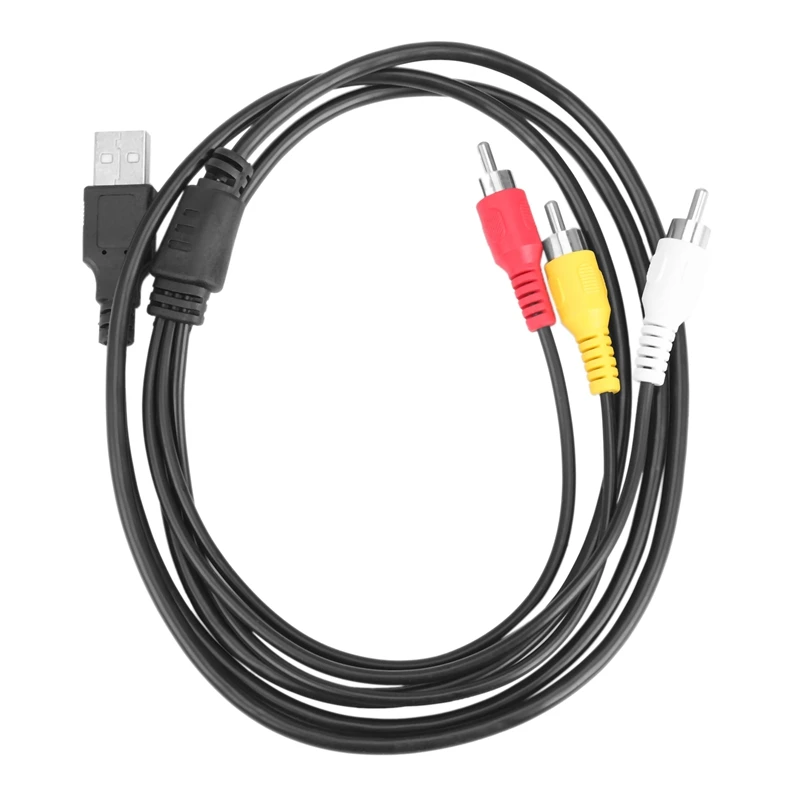 RCA para cabo USB, 3 RCA