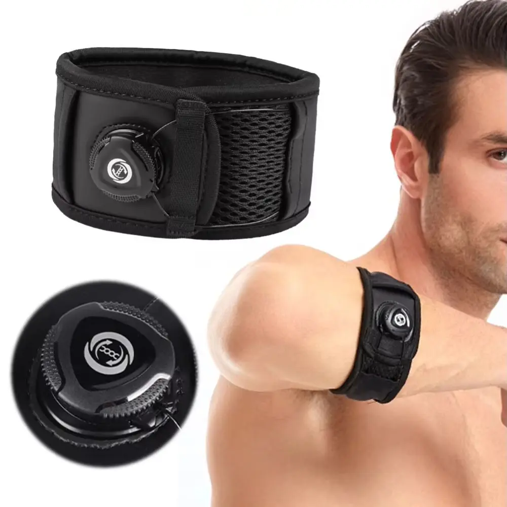 

Knob Adjustable Arm Support Band Built-in Silicone Pad Thicken Tennis Elbow Brace Pressurized Cushioning Golf Elbow Strap