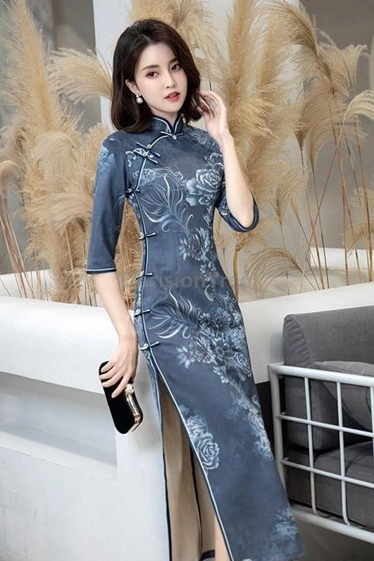 

2025 daily improved retro traditiomal women's qipao high end temperament elegant qipao classical chinese old shanghai cheongsam
