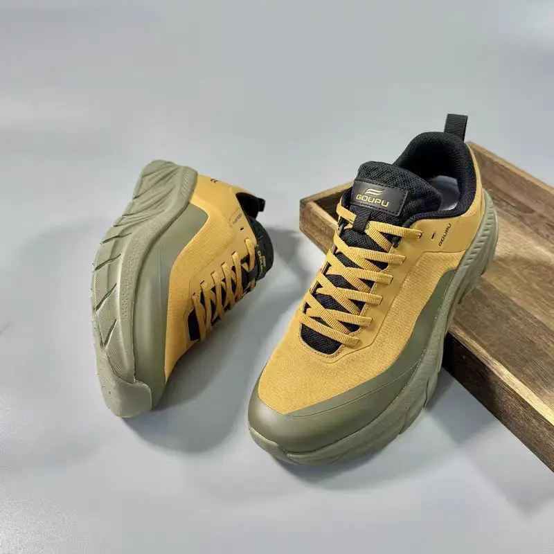 New Luxury Walking Jogging Shoes Anti-Slip Running Trainers Men Lacing Man Outdoor Running Shoes Wearable Sport Running Shoe