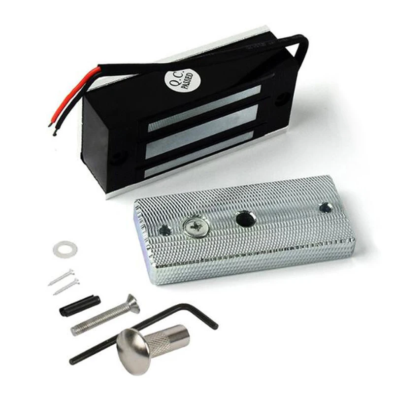 12-24v 60kg Mini Electromagnetic Lock: Compatible with Office Glass Doors, Shopping Mall & Community Metal/Wooden Doors