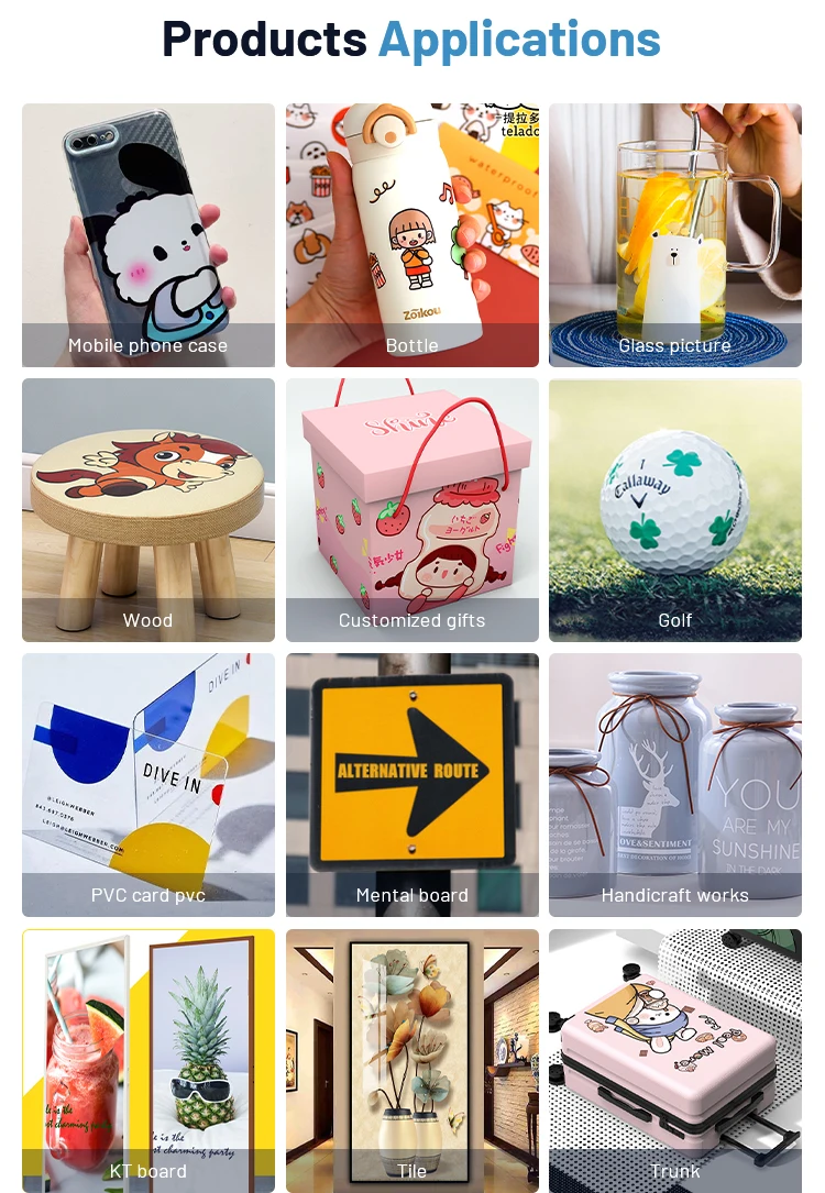 Kingjet 60*90 UV Flatbed Printing Machine Digital Bottle Glass Acrylic Printing Machine Eps I3200 Head Large Format Uv Printer