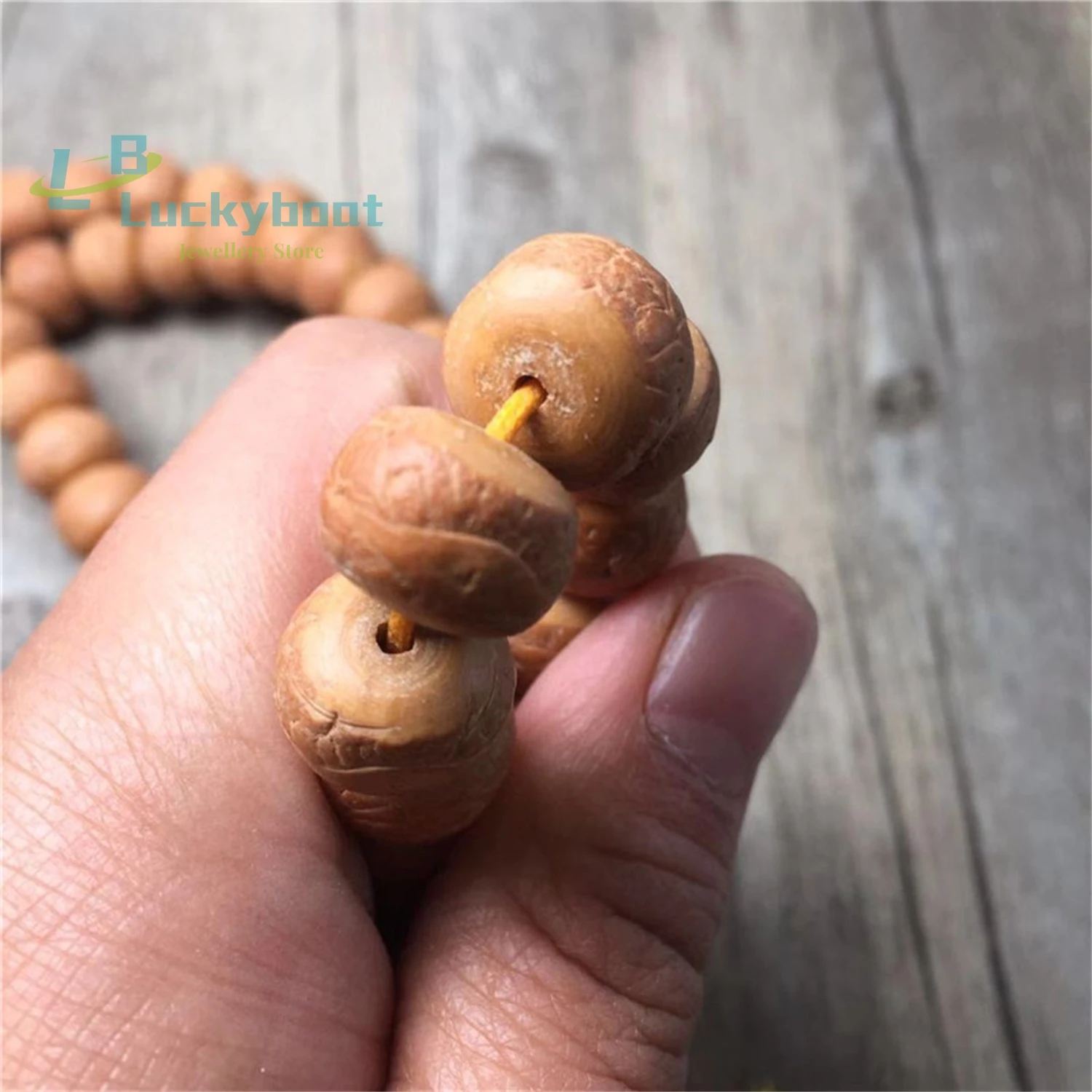 Nepalese Yellow-Skinned Phoenix Eye Bodhi Seed 108 Tibetan-Style Bracelets Hand-Held Buddhist Beads Play Male And Female Rosary