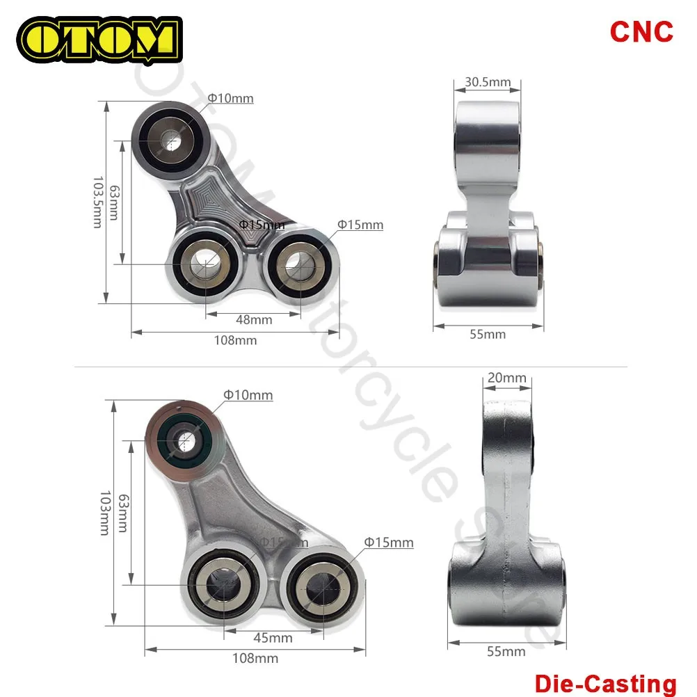 For KTM HUSQVARNA GASGAS Motorcycle Triangle Lever Rear Shock Suspension Swingarm Die-casting CNC SX SXF XC XCF FC FE 2016-2023